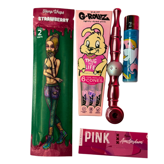 Pack Pink Pipa Diamante + Accesorios