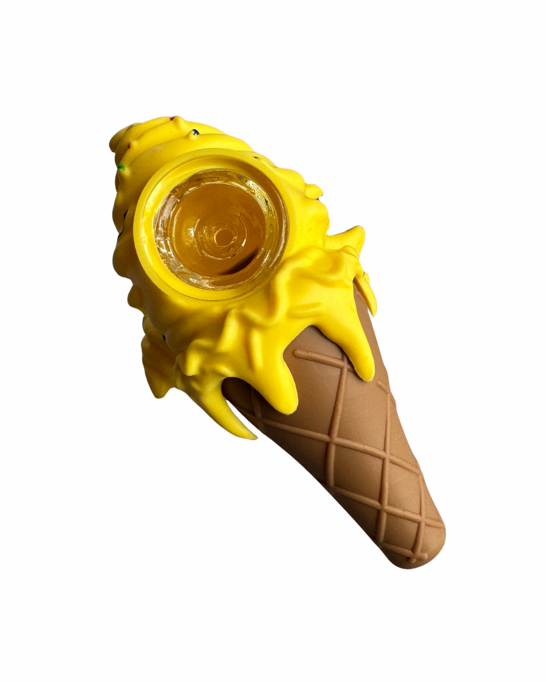 🍦 Pipa Helado de Silicona 10 cm | Quemador de Vidrio