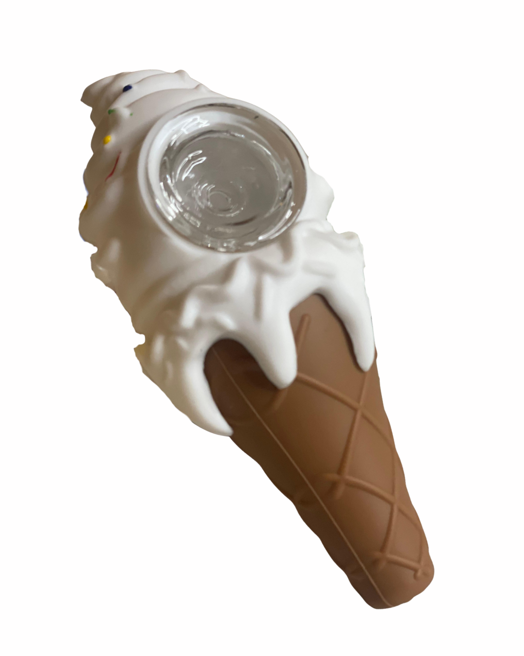 🍦 Pipa Helado de Silicona 10 cm | Quemador de Vidrio