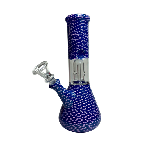 Bong Pyrex  20cm Azul Lineas