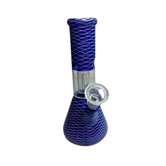 Bong Pyrex  20cm Azul Lineas