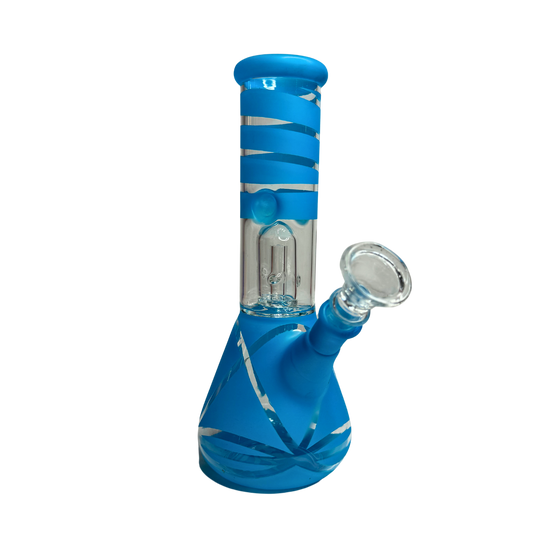 Bong Pyrex 20cm Celeste Lineas