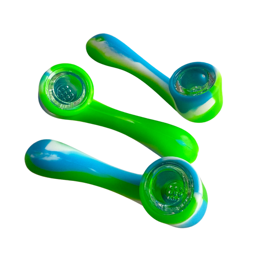 Pipa Silicona Clasica 11cm Verde