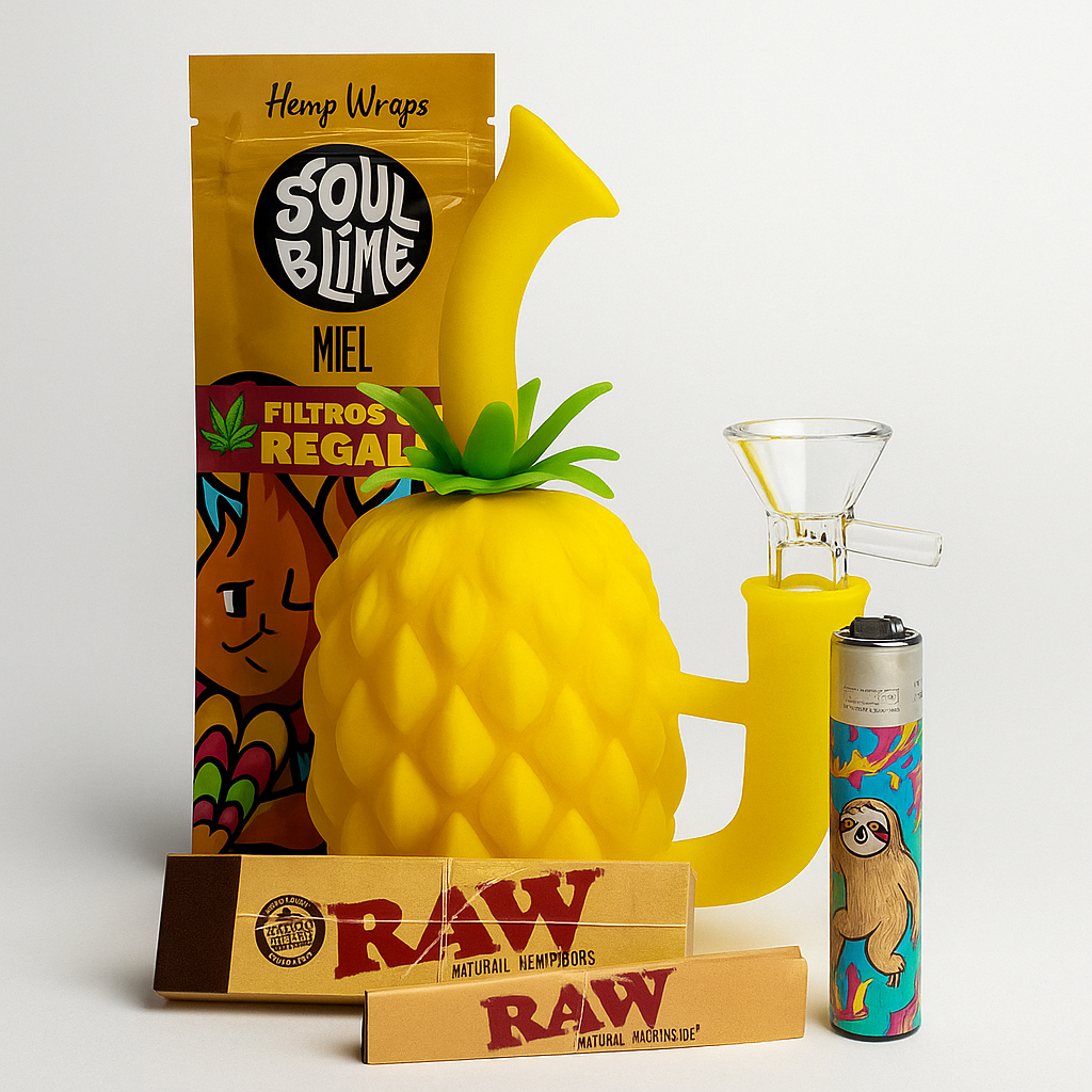 Pack Bong Piña de Silicona