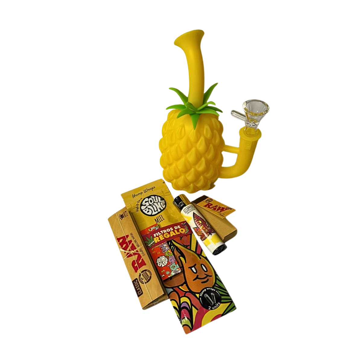 Pack Bong Piña de Silicona